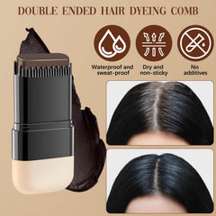 Javpav 2in1 Hair Color Stick waterproof formula keeps color intact during workouts.