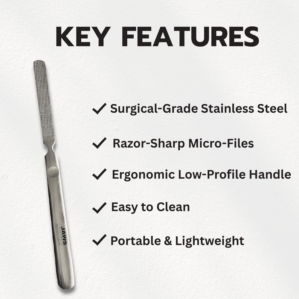 Jaws Podiatry callus grater razor-files remove rough skin efficiently at home.