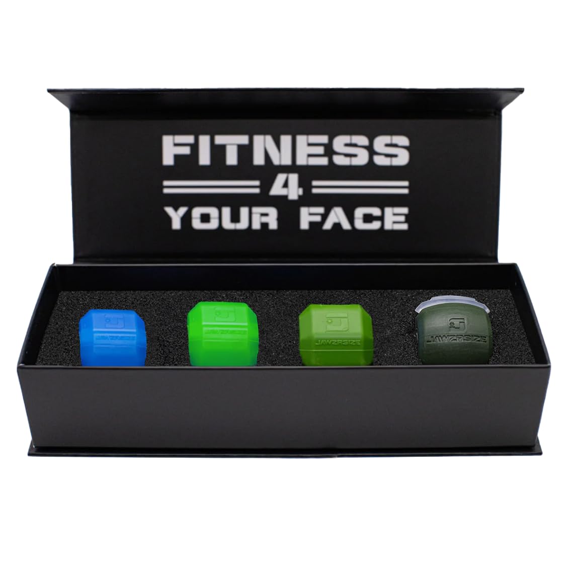 Jawzrsize athletic bundle pop-n-go blue for on-the-go jaw exercise
