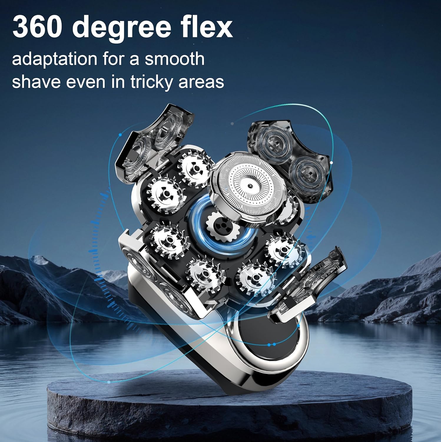Jaxiuk head shaver USB-C rechargeable for fast top-ups on the go