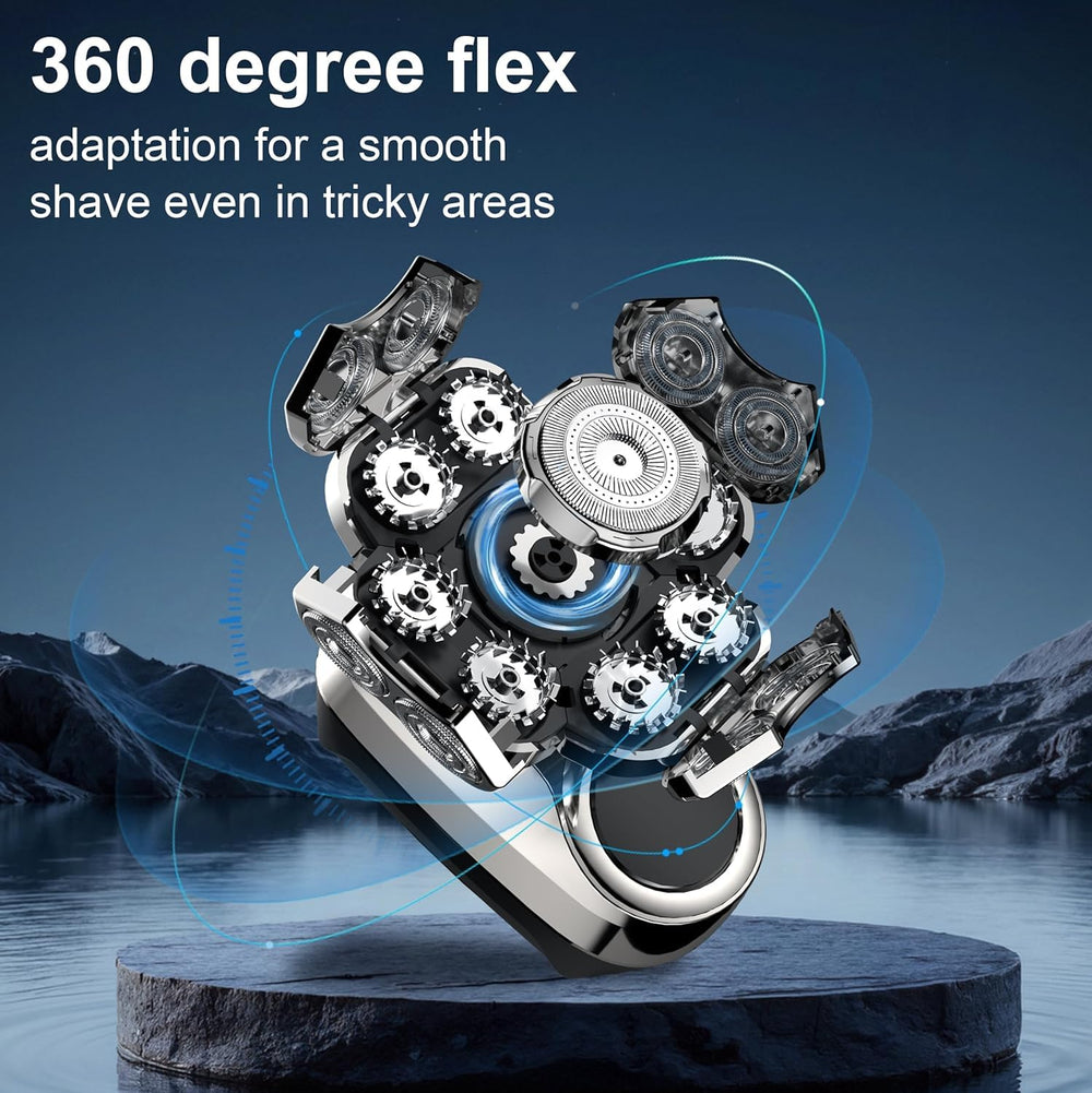 Jaxiuk head shaver USB-C rechargeable for fast top-ups on the go