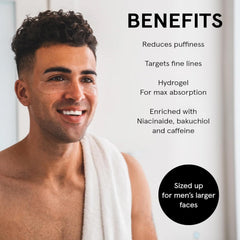 JAXON LANE Bro Mask hydrogel texture on skin provides gentle hydration.