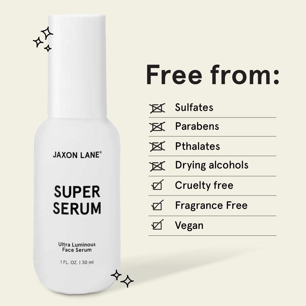 JAXON LANE SUPER SERUM men's routine image showcases masculine skincare for thicker skin.