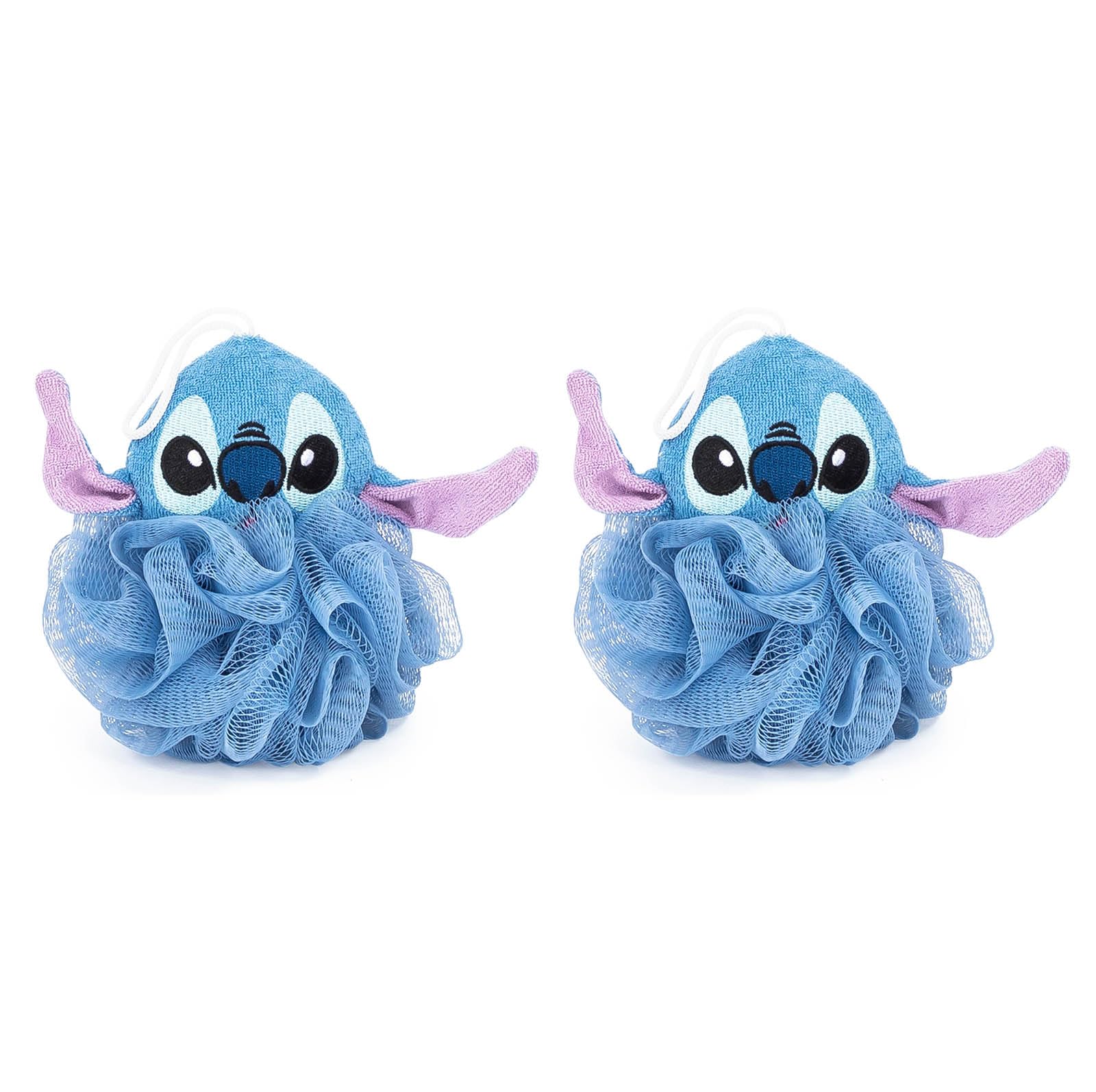 Jay Franco Disney Lilo Stitch loofah 4-inch round sponge for gentle exfoliation.