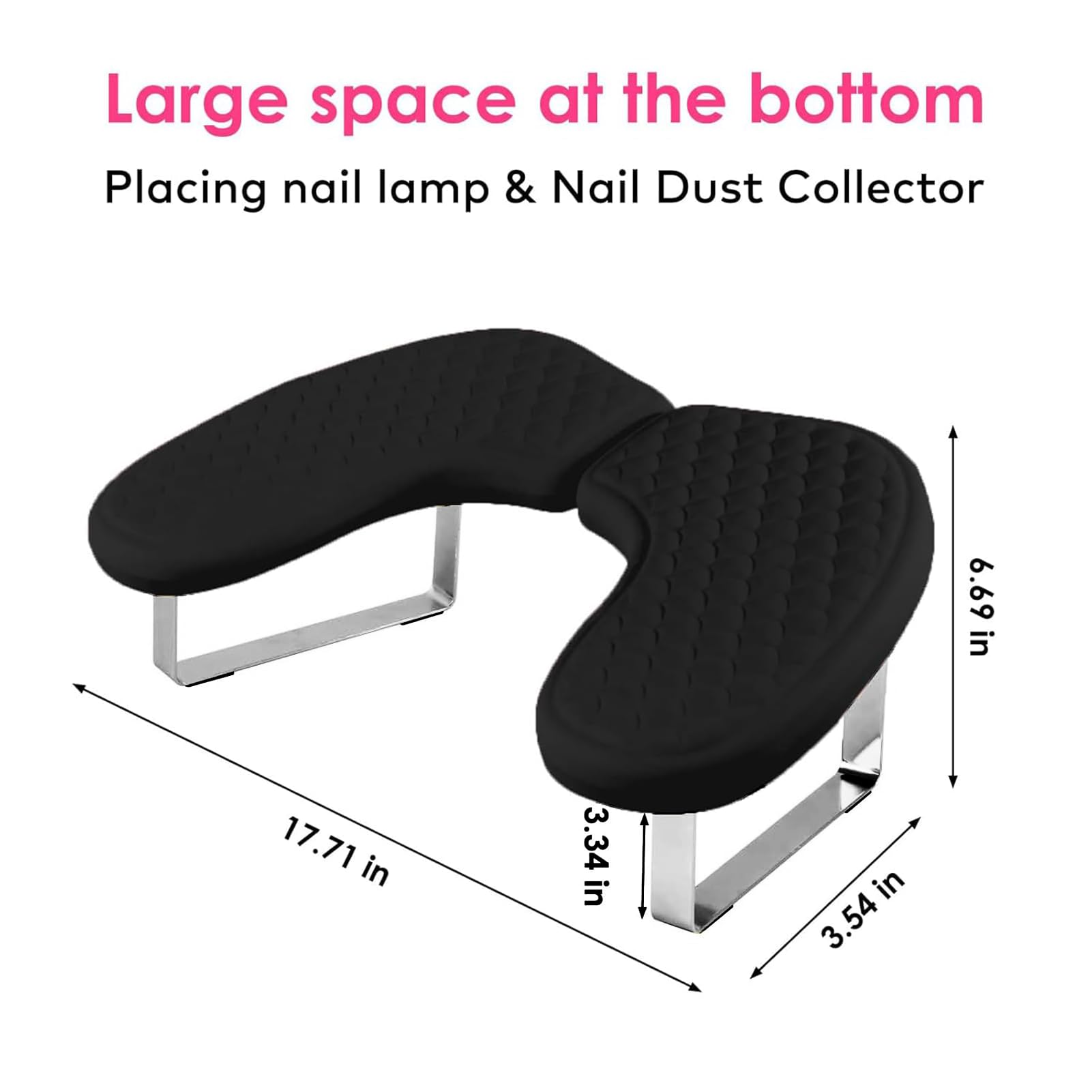 Jazalz Arm Rest Foldable Legs image illustrates easy storage and transport.