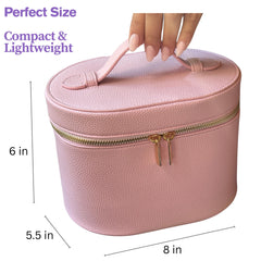 JAZD vanity case compact size fits toiletries and cosmetics in travel bags