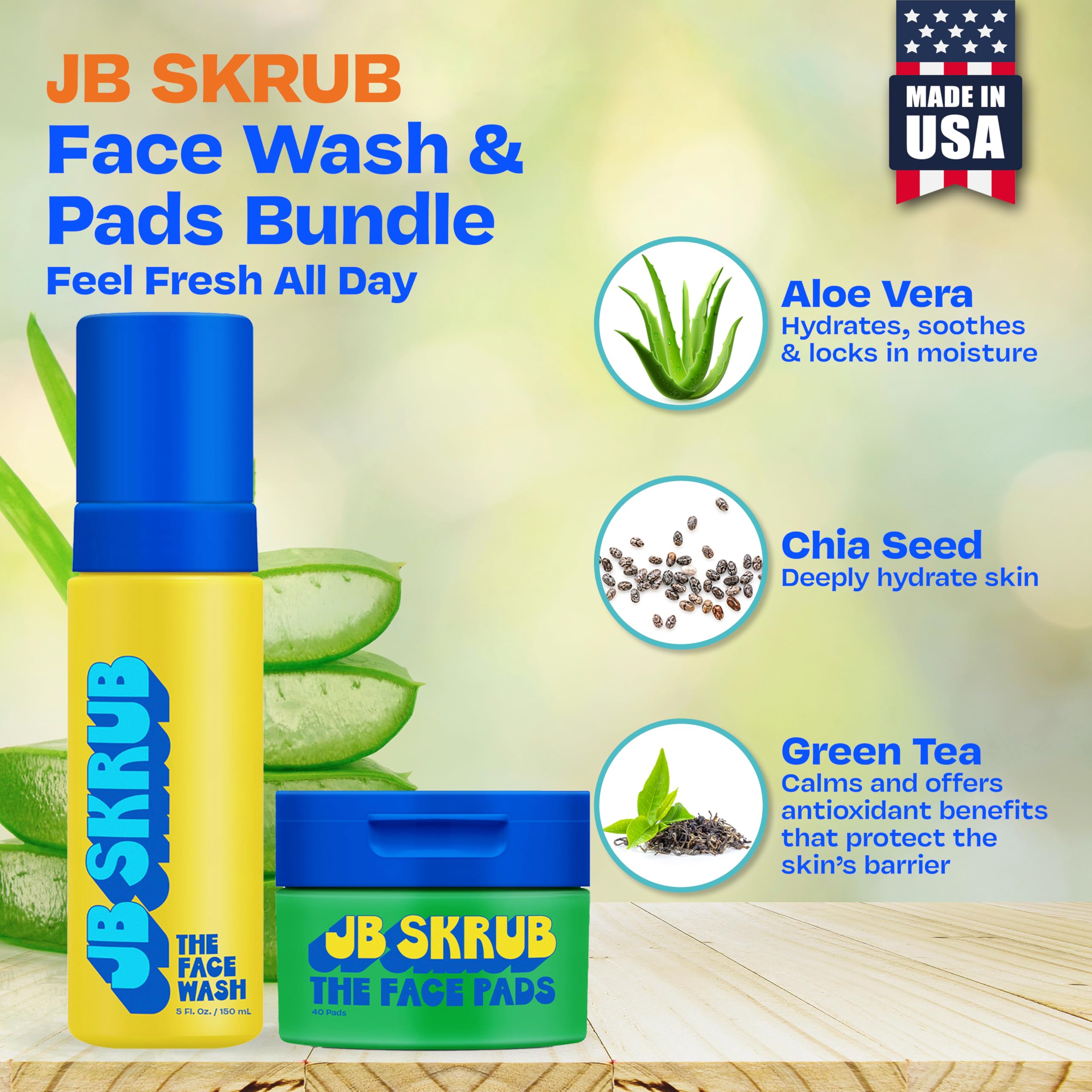 JB SKRUB alcohol free toner pads illustrate balanced non irritating toning