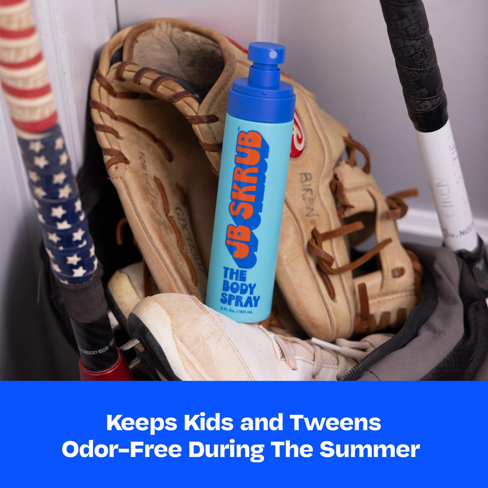 JB SKRUB celebrity-endorsed quality badge on packaging signals trusted odor-neutralizing performance.
