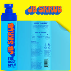 JB SKRUB citrus application spray highlights easy use for school days and quick refreshes.