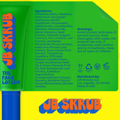 JB SKRUB The Face Lotion application on the hand—easy, mess-free morning routine.