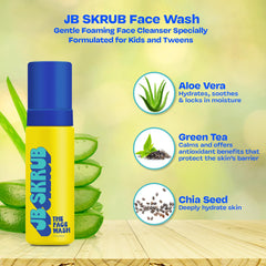 JB SKRUB The Face Wash aloe-vera soothing formula supports comfortable skin