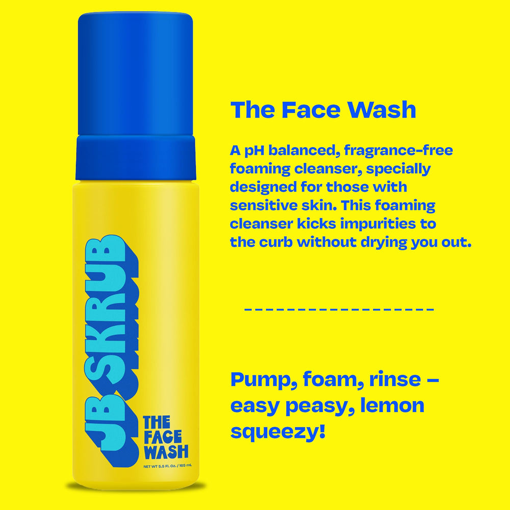 JB SKRUB The Face Wash chia-seed nourishment with omega benefits for balanced skin