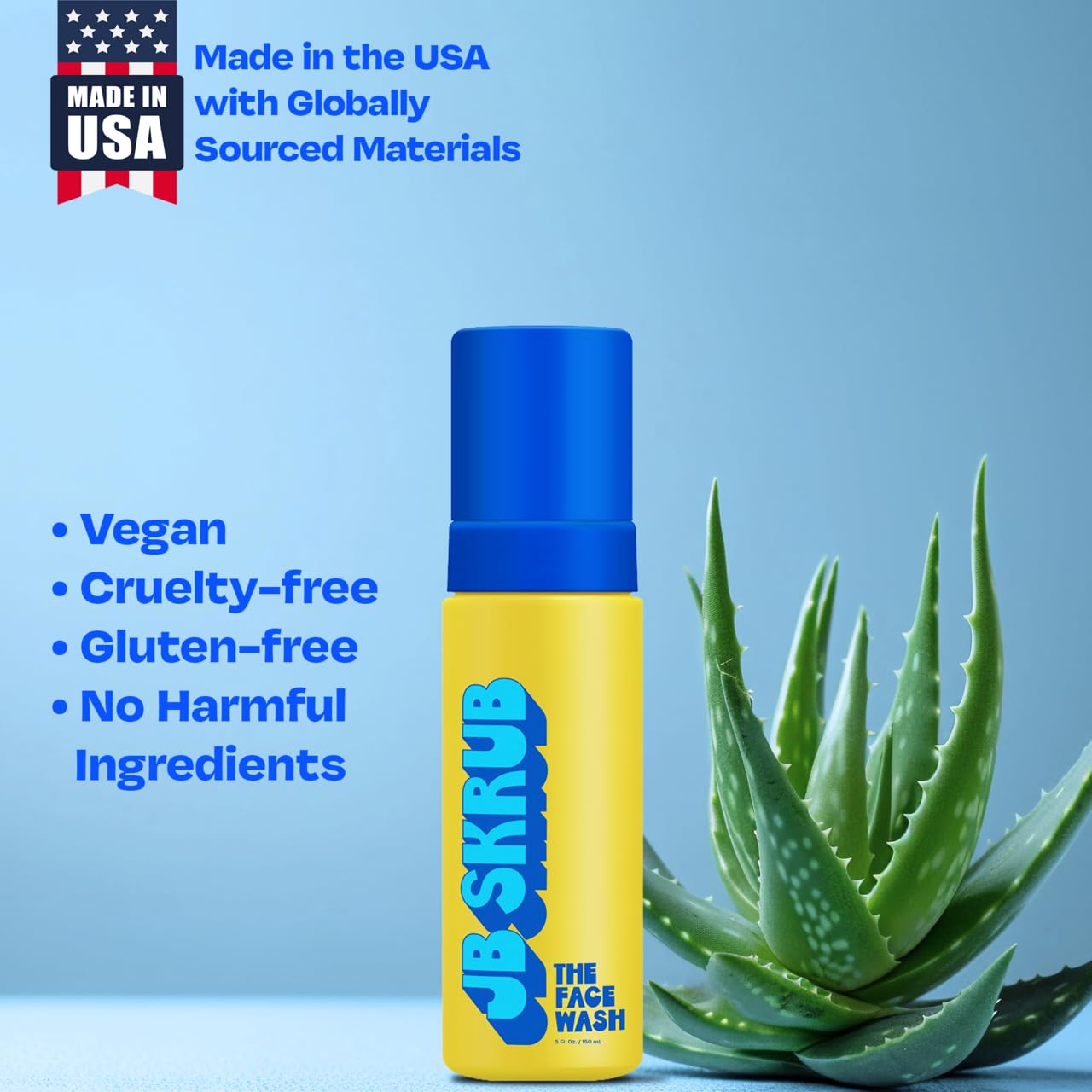 JB SKRUB The Face Wash travel-packaging supports on-the-go refreshment