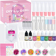Jcoos DIY Lip Gloss Kit cover shows a colorful setup for creative lip gloss making.