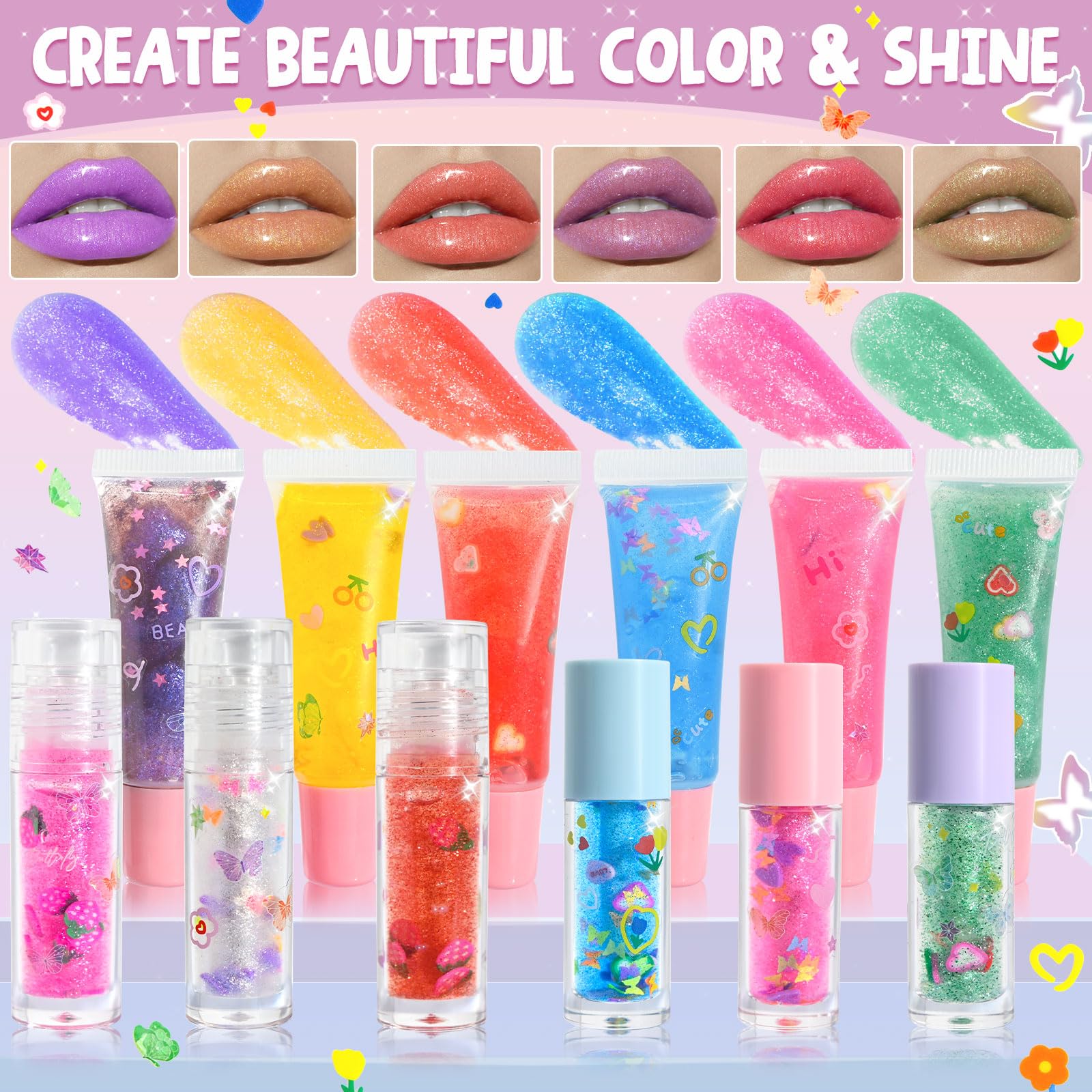 Jcoos lip gloss flavoring oils provide fruity fragrance and flavor options.