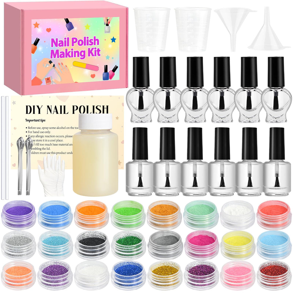 JCOOS kit contents showing pigments and bottles for DIY color creation