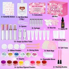 JCOOS lip gloss pigments tray with eight colors for customizable shades