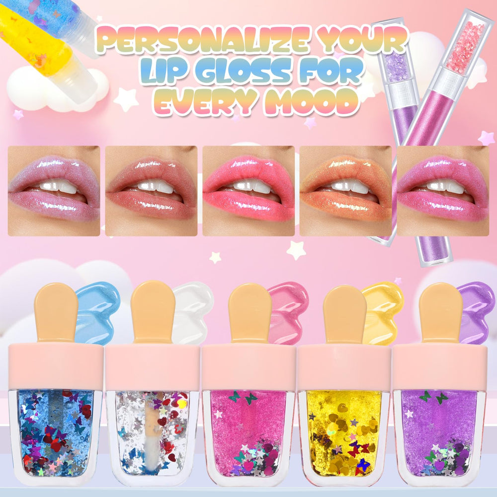 Jcoos lip gloss pigments in four colors for custom shades