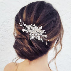 jeairts crystal hair comb with sparkling accents ideal for boho weddings and beach ceremonies