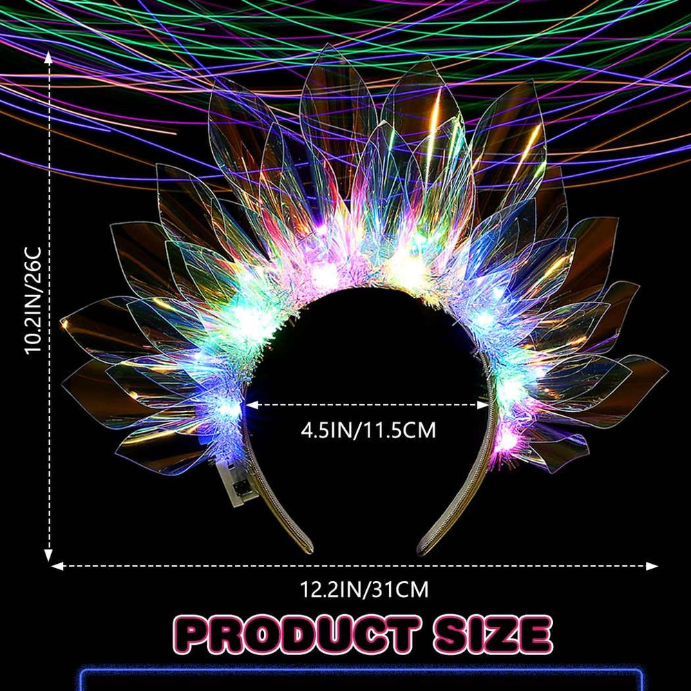 JEAIRTS Light Up Headband – in-party shot, glowing accessory that elevates stage-ready looks.