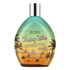 Jeallis Extreme Dark Tanning Lotion bottle front for faster, deeper tan possibilities.