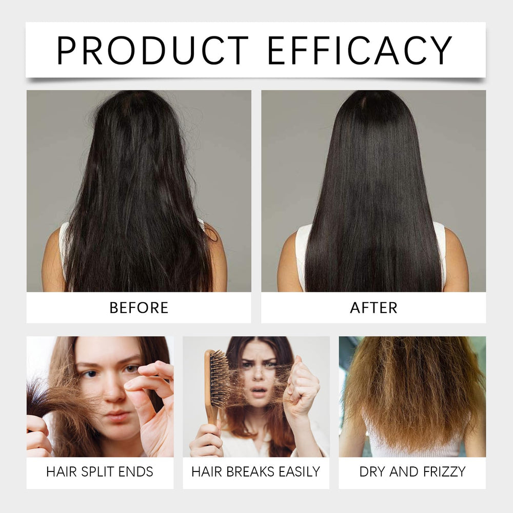 Jeamoen Polypeptide Keratin ingredients graphic highlights natural repair nutrients for nourished hair