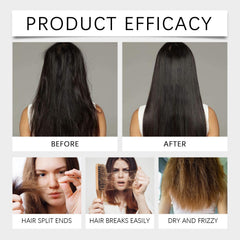 Jeamoen Polypeptide Keratin ingredients graphic highlights natural repair nutrients for nourished hair