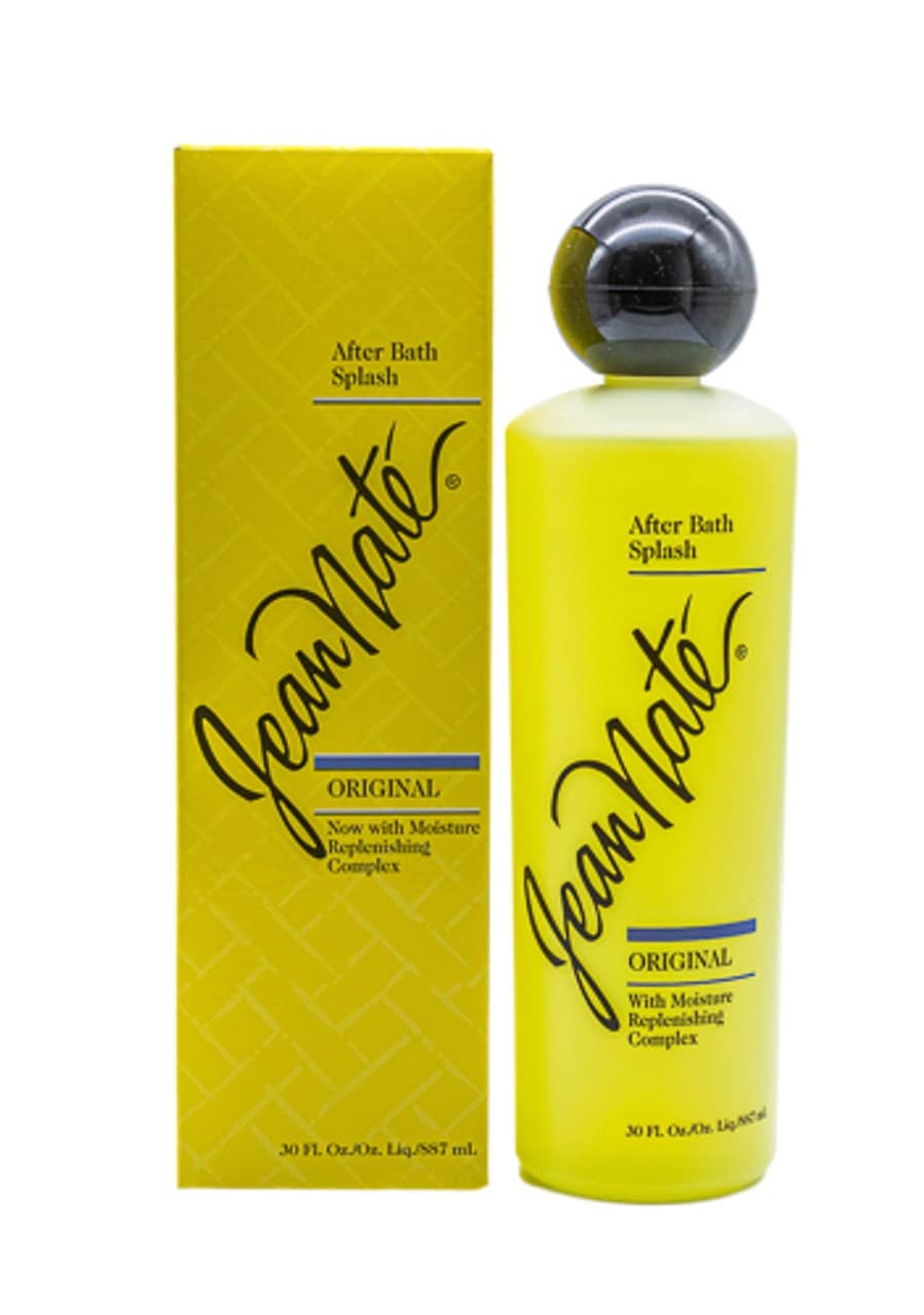 Jean Nate after bath splash bottle front view for everyday fragrance and refreshment