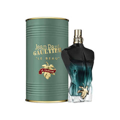 Jean Paul Gaultier Le Beau Intense bottle front, bold everyday wear