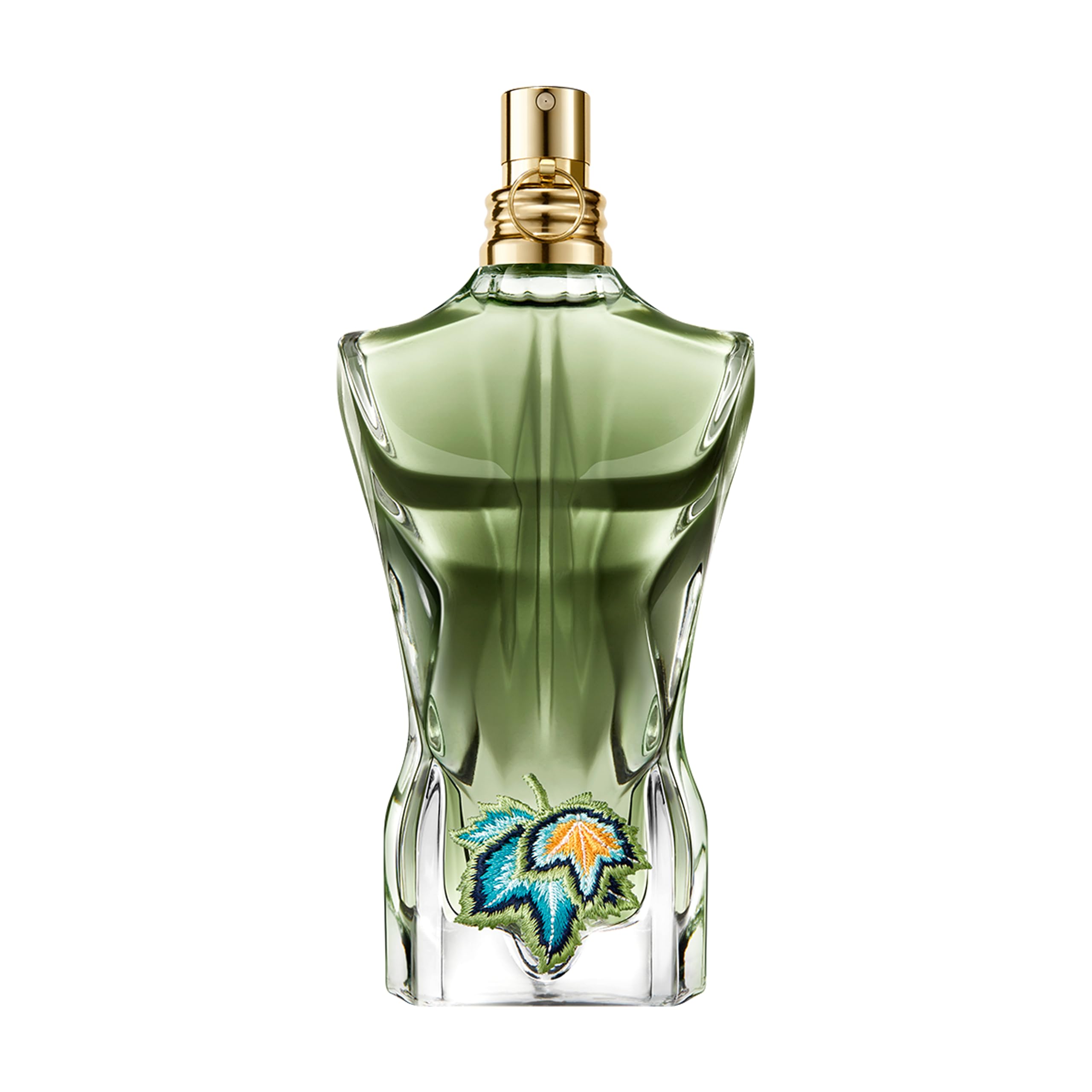 Jean Paul Gaultier Le Beau Paradise Garden bottle front showing bold tropical-green design and packaging appeal
