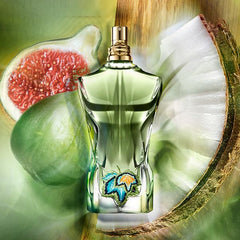 Jean Paul Gaultier Le Beau Paradise Garden outer packaging to convey garden inspiration