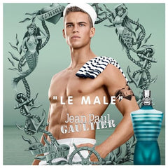 Jean Paul Gaultier Le Male atomizer closeup captures smooth spray for everyday use