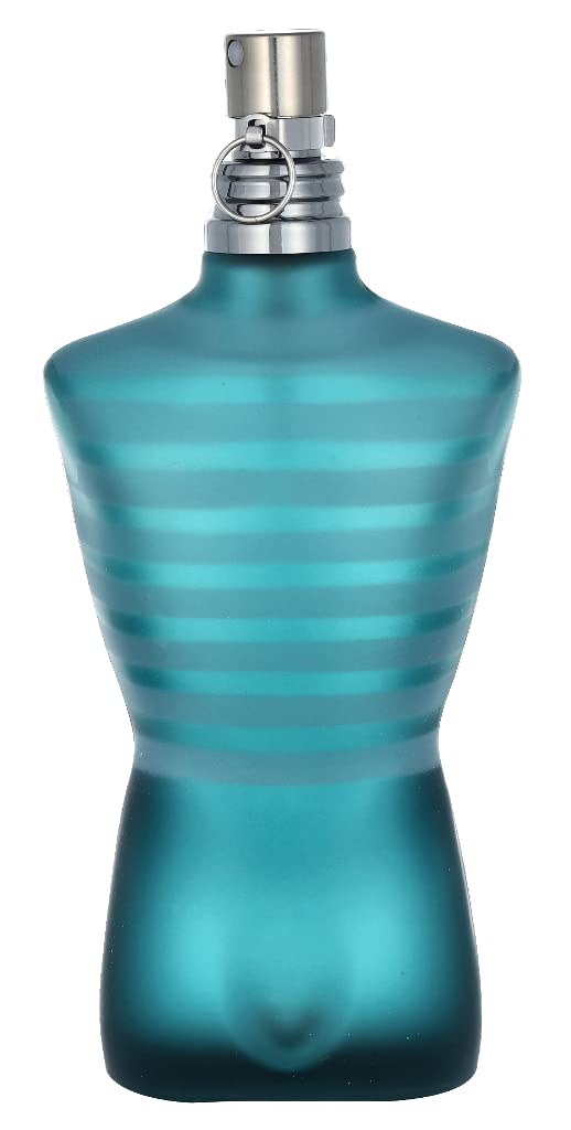 Jean Paul Gaultier Le Male bottle cap closeup highlights premium detail and allure.