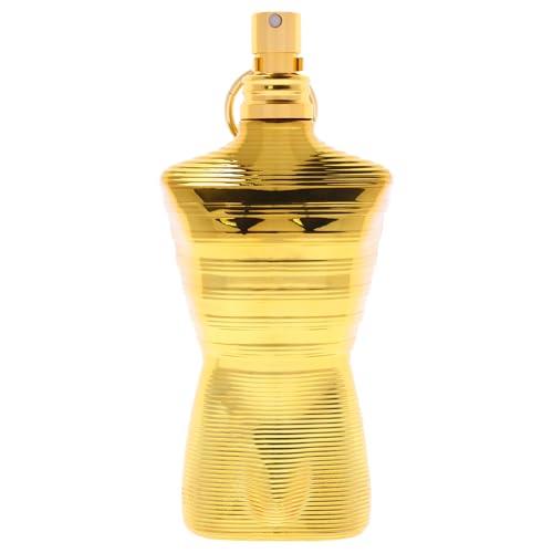 Jean Paul Gaultier Le Male Elixir Absolu Intense cap detail shows sleek design for modern grooming rituals.
