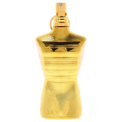 Jean Paul Gaultier Le Male Elixir Absolu Intense cap detail shows sleek design for modern grooming rituals.
