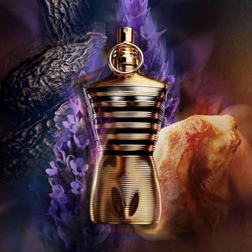 Jean Paul Gaultier Le Male Elixir bottle close-up label details