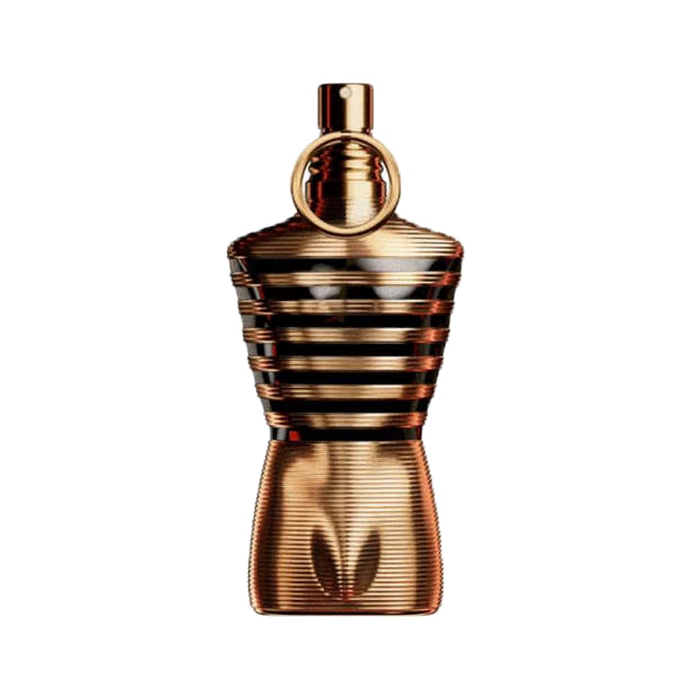 Jean Paul Gaultier Le Male Elixir on a dresser for refined evening ritual