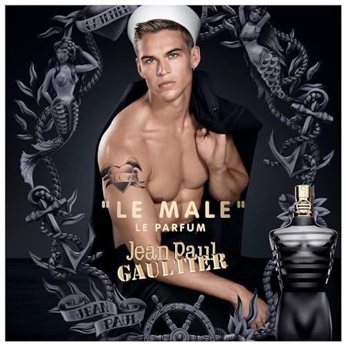 Jean Paul Gaultier Le Male Le Parfum vanilla note close-up highlights warmth