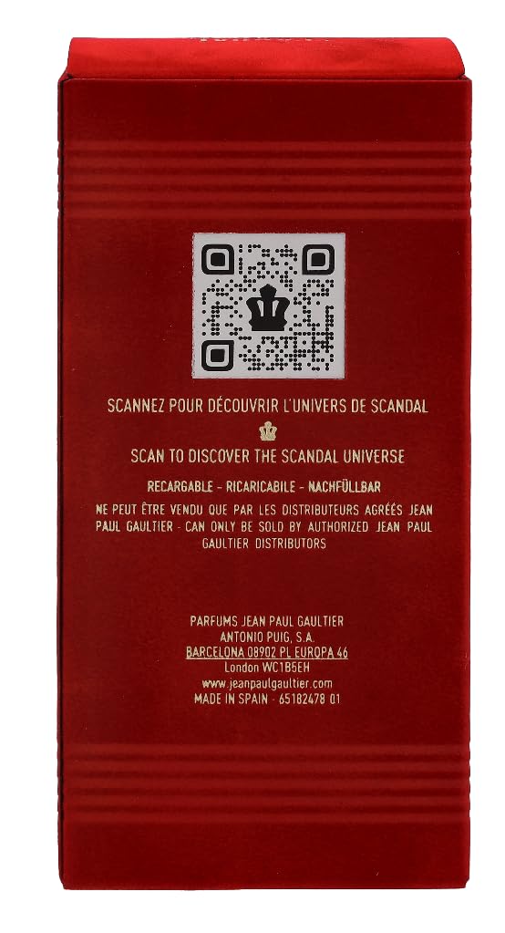 Jean Paul Gaultier Scandal Pour Homme Le Parfum spray demonstrates easy application and instant presence.