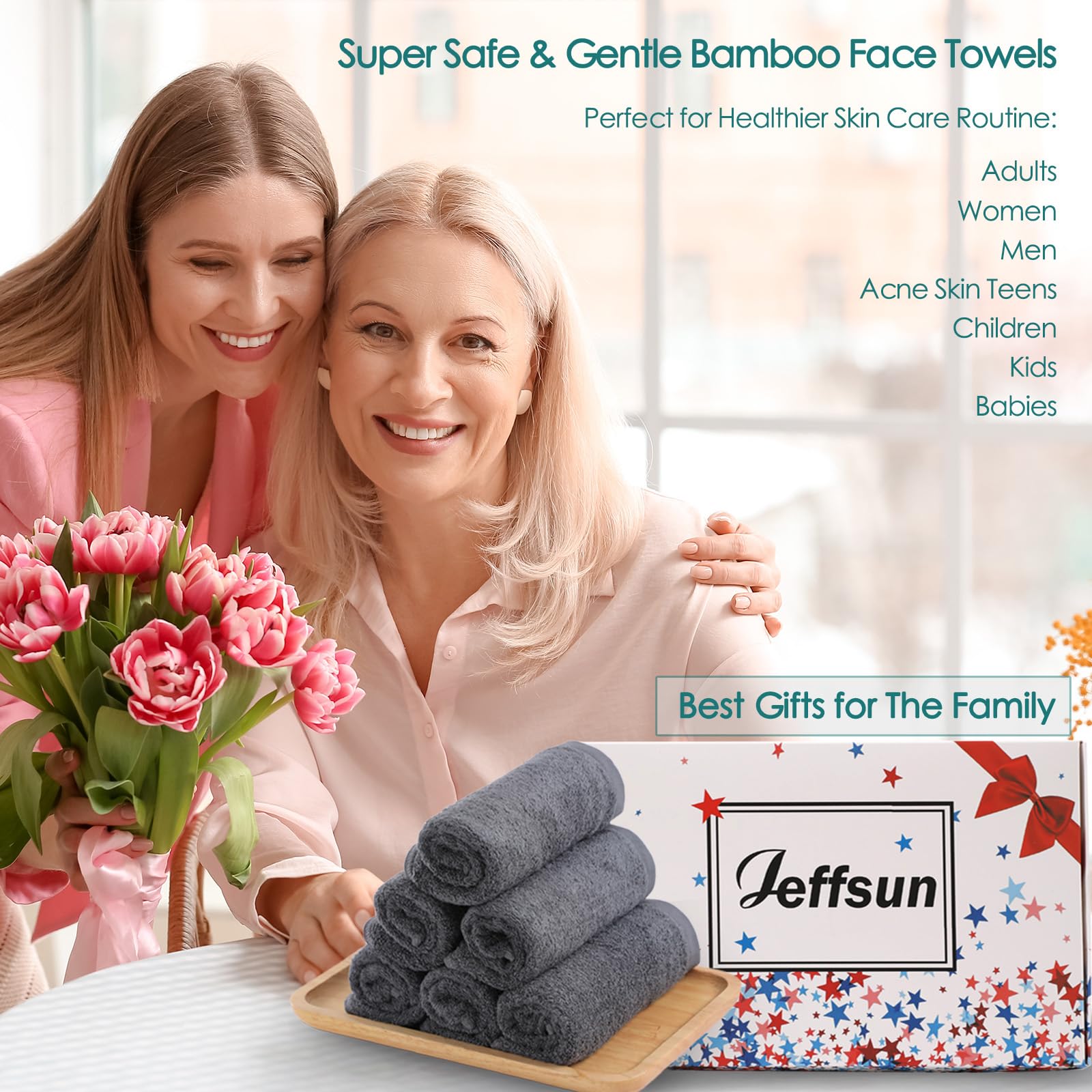 JEFFSUN Wash Cloths dry-fast feature supports quick air drying.