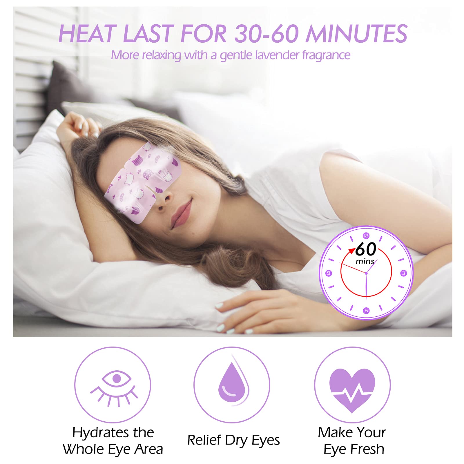 Jekeno Steam Eye Mask individual packets enable on-the-go soothing warmth and moisture.