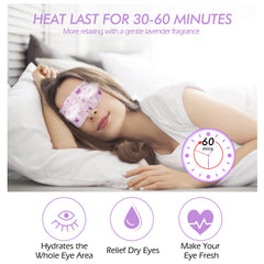 Jekeno Steam Eye Mask individual packets enable on-the-go soothing warmth and moisture.