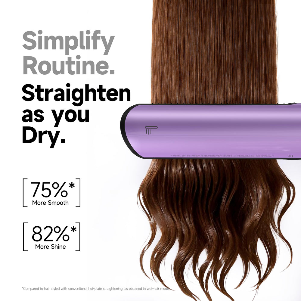 Negative ions from Jellyfish help seal cuticles for smoother, shinier results.
