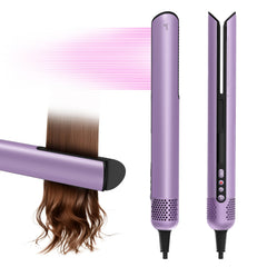 Jellyfish hair dryer air-straightener angled view highlights zero-touch design.