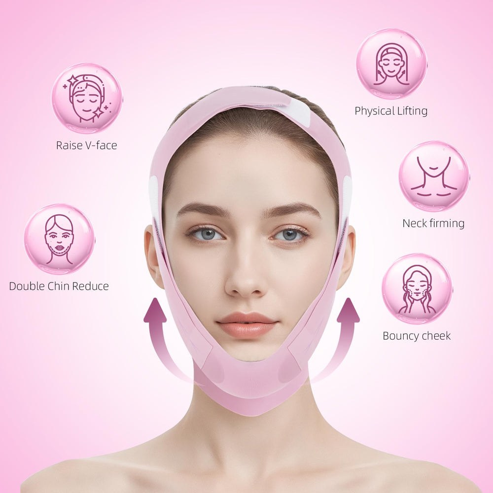 JenChrysm chin-strap-graphene-material delivers gentle warmth for jawline support