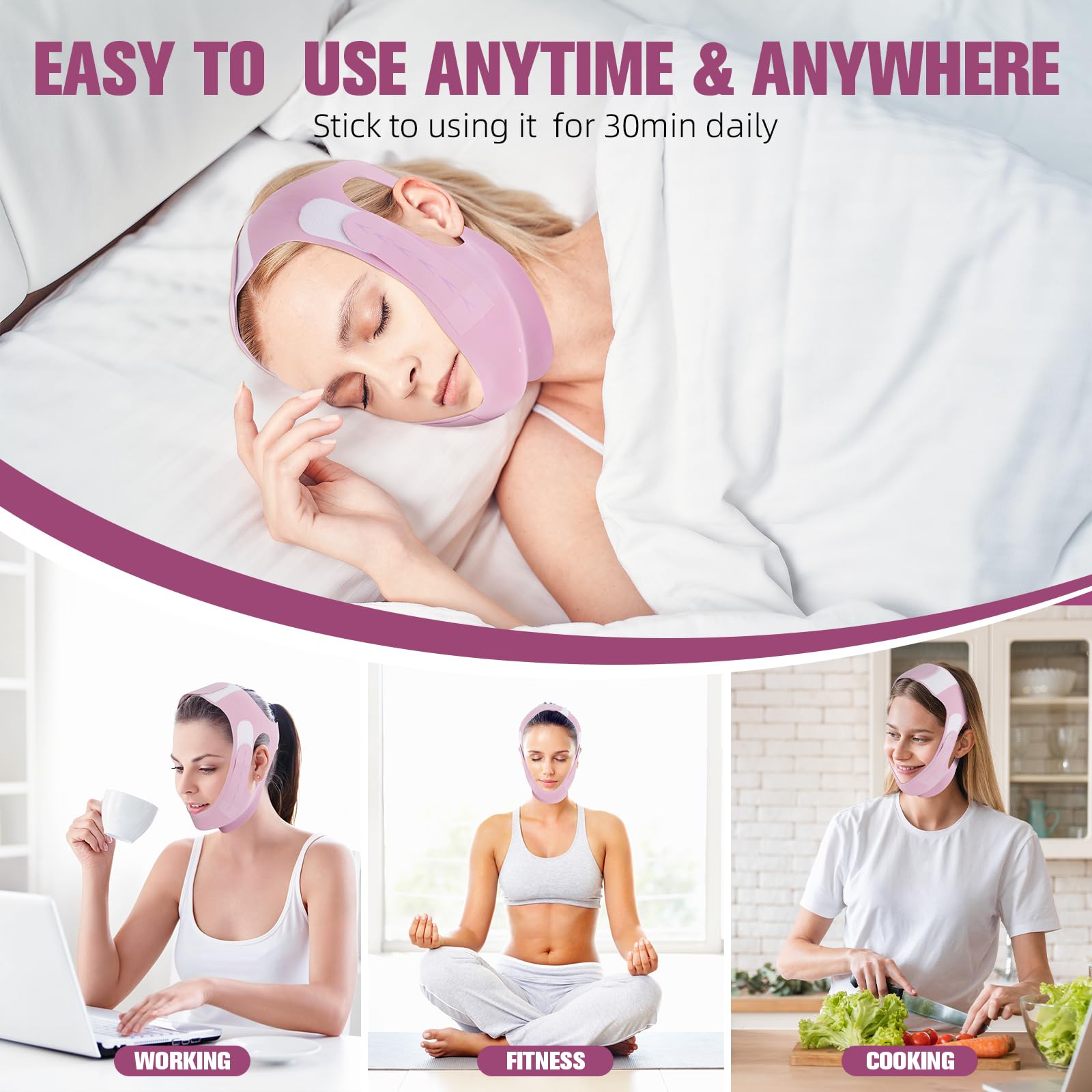 JenChrysm chin-strap-lightweight-20g is discreet and portable for daily use