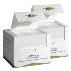 JenMom disposable face towels bulk pack 100-count for home, gym, or travel cleansing