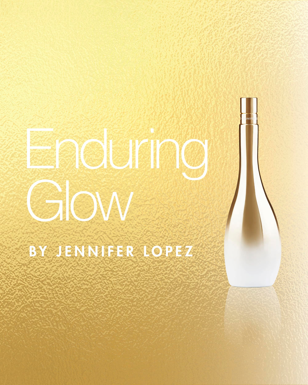 Jennifer Lopez Enduring Glow lifestyle shot suggests versatile daytime fragrance.