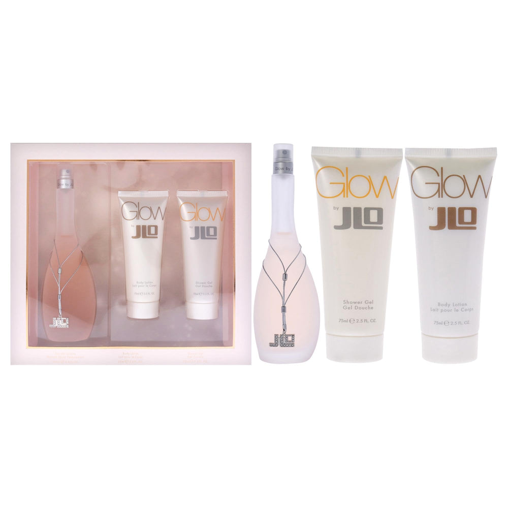 Jennifer Lopez Glow Eau de Toilette bottle highlights a radiant floral-woody scent for everyday wear