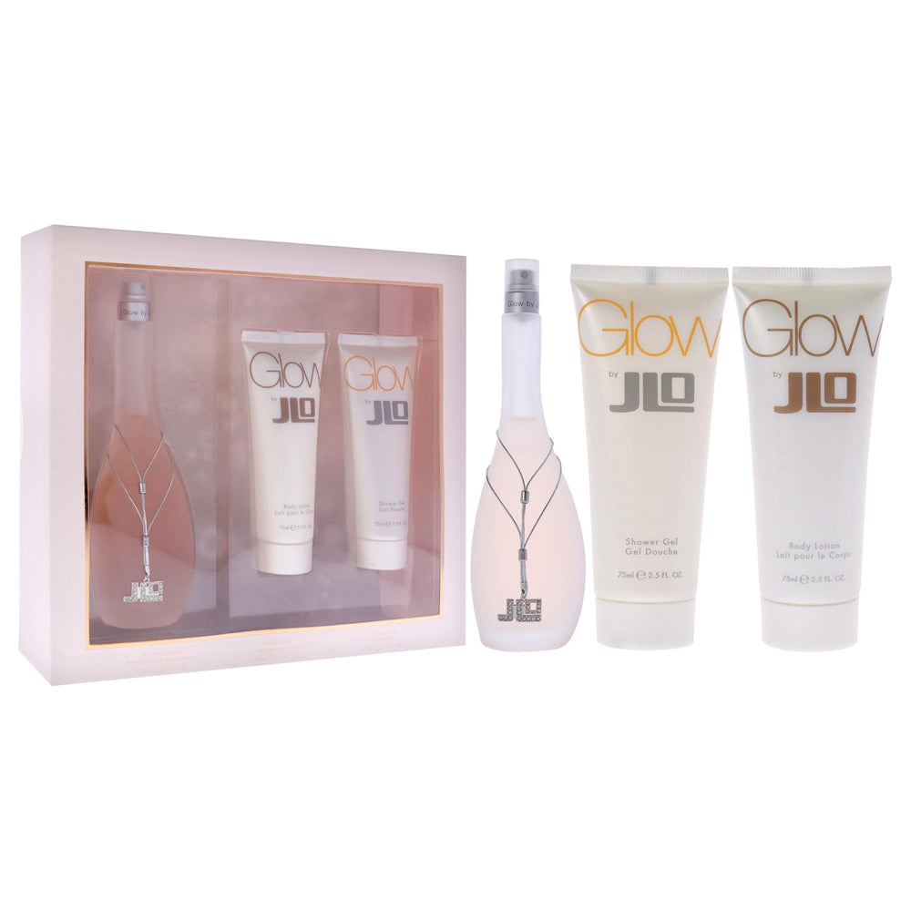 Jennifer Lopez Glow shower gel bottle suggests a refreshing cleanse with uplifting aroma